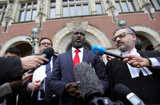 Gambia's Justice Minister Abubacarr Tambadou talks to the media outside the International Court of Justice (ICJ) after the ruling in a case filed by Gambia against Myanmar alleging genocide against the minority Muslim Rohingya population.(Reuters) Gambia's Justice Minister Abubacarr Tambadou talks to the media outside the International Court of Justice (ICJ) after the ruling in a case filed by Gambia against Myanmar alleging genocide against the minority Muslim Rohingya population.(Reuters)