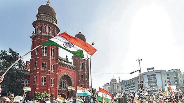 People protest against the Citizenship Amendment Act (CAA), in Chennai on Friday.(PTI) People protest against the Citizenship Amendment Act (CAA), in Chennai on Friday.(PTI)