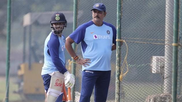India's Rishabh Pant, left, stands with head coach Ravi Shastri (AP) India's Rishabh Pant, left, stands with head coach Ravi Shastri (AP)
