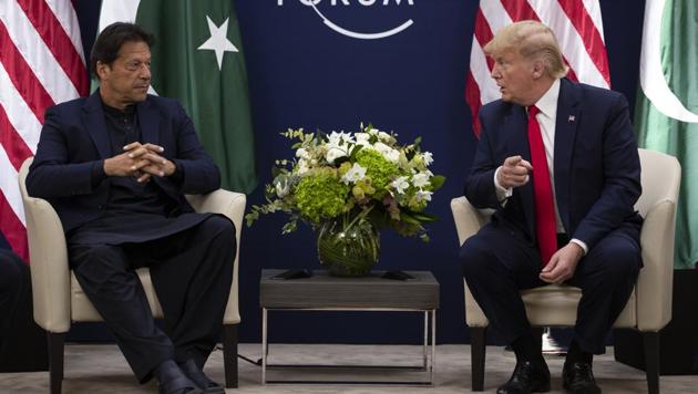 President Donald Trump meets with Pakistani Prime Minister Imran Khan at the World Economic Forum in Davos, Switzerland.(AP) President Donald Trump meets with Pakistani Prime Minister Imran Khan at the World Economic Forum in Davos, Switzerland.(AP)