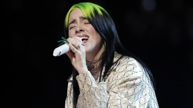 Billie Eilish performs at the 62nd Grammy Awards.(REUTERS)