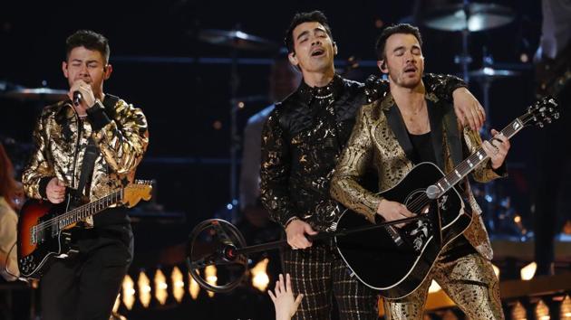 62nd Grammy Awards - Show - Los Angeles, California, U.S., January 26, 2020 - The Jonas Brothers, Kevin Jonas, Joe Jonas and Nick Jonas, perform. REUTERS/Mario Anzuoni (REUTERS)