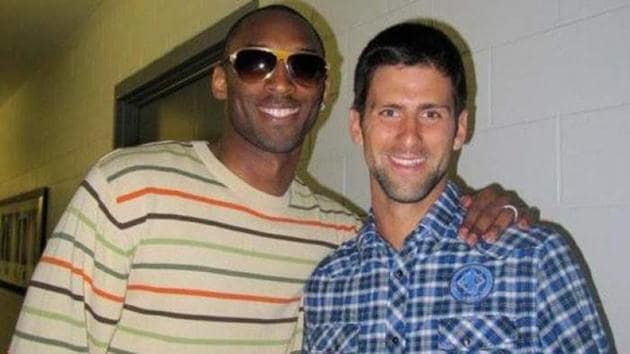 Djokovic had spoken fondly of his relationship with the former Los Angeles Laker(Novak Djokovic Twitter)