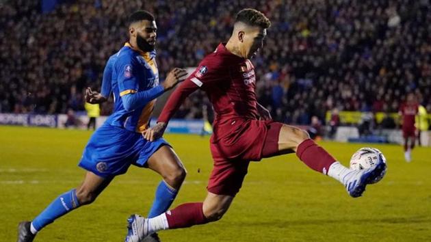 Liverpool's Roberto Firmino in action.(REUTERS) Liverpool's Roberto Firmino in action.(REUTERS)