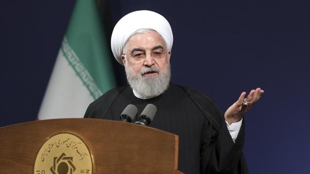 In this photo released by the official website of the office of the Iranian Presidency, President Hassan Rouhani called on Iranians of all stripes to vote, “even if... there are shortcomings in elections”. (AP) In this photo released by the official website of the office of the Iranian Presidency, President Hassan Rouhani called on Iranians of all stripes to vote, “even if... there are shortcomings in elections”. (AP)