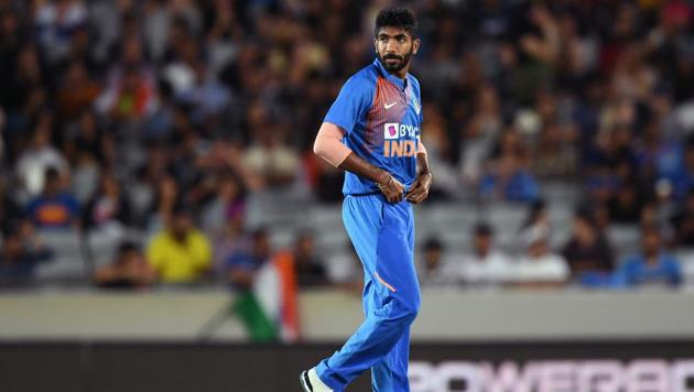 Jasprit Bumrah of India looks on during the second T20I against New Zealand.(Getty Images)