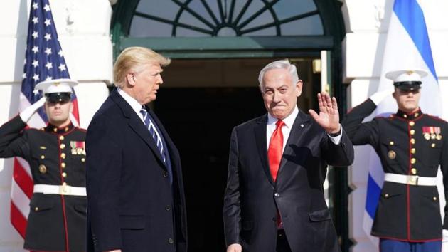 US President Donald Trump welcomes Israel's Prime Minister Benjamin Netanyahu at the White House in Washington, US, January 27, 2020.(Photo: Reuters) US President Donald Trump welcomes Israel's Prime Minister Benjamin Netanyahu at the White House in Washington, US, January 27, 2020.(Photo: Reuters)