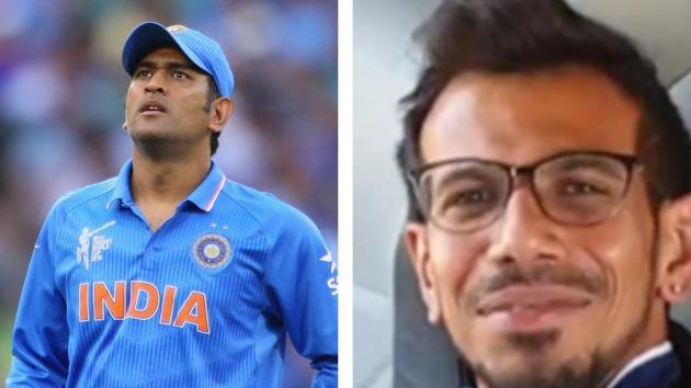 MS Dhoni (L), Yuzvendra Chahal (R)(HT Collage) MS Dhoni (L), Yuzvendra Chahal (R)(HT Collage)