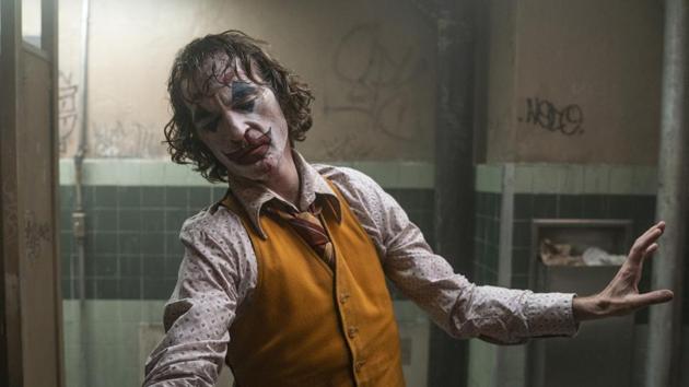 This image released by Warner Bros. Pictures shows Joaquin Phoenix in a scene from Joker.(AP)