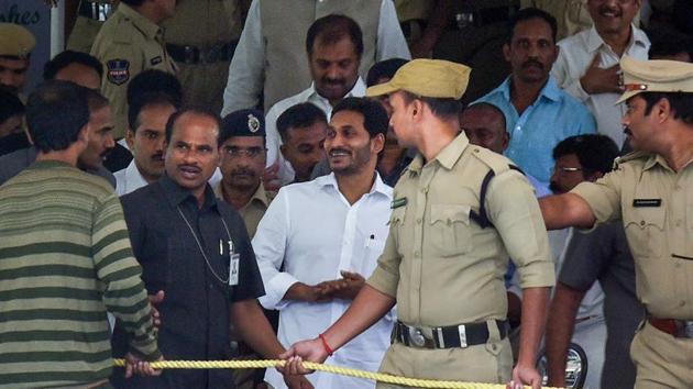 Andhra Pradesh Chief Minister Jagan Mohan Reddy arrives at CBI court in Hyderabad.(File photo: PTI) Andhra Pradesh Chief Minister Jagan Mohan Reddy arrives at CBI court in Hyderabad.(File photo: PTI)