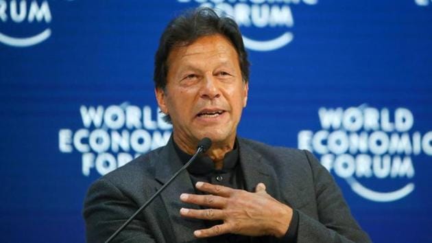 Pakistan's Prime Minister Imran Khan speaks during a session at the 50th World Economic Forum (WEF) in Davos, Switzerland, January 22, 2020. REUTERS/Denis Balibouse(Reuters File Photo)