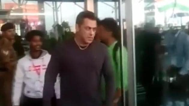 Salman Khan in a screengrab from the video.