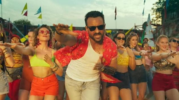 Saif Ali Khan in a still from Jawaani Jaaneman.