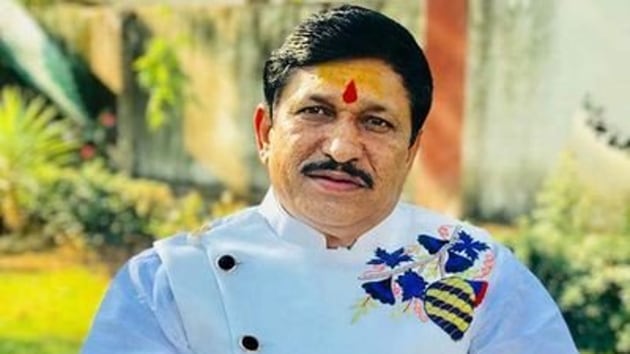 BJP’s Maihar MLA Narayan Tripathi said the party should either follow Babasaheb Ambedkar’s Constitution or “tear and throw it away”, as it is clear that the nation cannot be divided on religious lines.(Photo Courtesy: Narayan Tripathi / Twitter) BJP’s Maihar MLA Narayan Tripathi said the party should either follow Babasaheb Ambedkar’s Constitution or “tear and throw it away”, as it is clear that the nation cannot be divided on religious lines.(Photo Courtesy: Narayan Tripathi / Twitter)