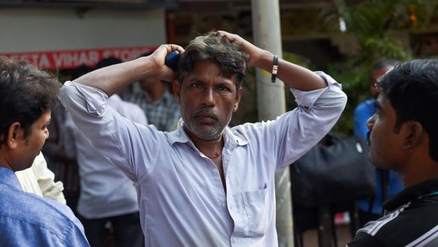 Munna Singh (C), waiting for work along with others. Singh, 45, left his village in northern India six months ago, desperate to earn a living. “Every day, from 6am to noon, we wait for some work but hope is dimming,” he said, adding that he sometimes goes two or three days without a meal. “Where are the jobs?” (Punit Paranjpe / AFP) Munna Singh (C), waiting for work along with others. Singh, 45, left his village in northern India six months ago, desperate to earn a living. “Every day, from 6am to noon, we wait for some work but hope is dimming,” he said, adding that he sometimes goes two or three days without a meal. “Where are the jobs?” (Punit Paranjpe / AFP)