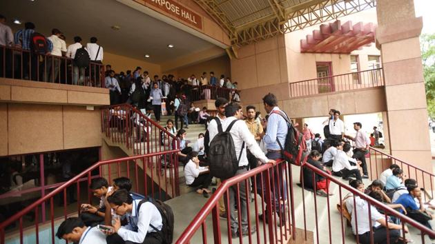 Aspirants at a job fair in Noida. An engineering degree followed by a job that paid Rs42,000 a month: Rahul (name changed at his request) thought he was set for life. But when the slowdown struck and companies laid off thousands, Rahul lost his job and has been struggling to land another. (Virendra Singh Gosain / HT Photo) Aspirants at a job fair in Noida. An engineering degree followed by a job that paid Rs42,000 a month: Rahul (name changed at his request) thought he was set for life. But when the slowdown struck and companies laid off thousands, Rahul lost his job and has been struggling to land another. (Virendra Singh Gosain / HT Photo)