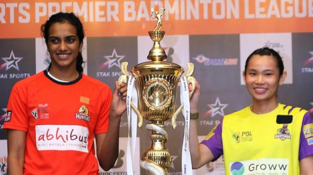 PV Sindhu with Tai Tzu Ying(PBL Image) PV Sindhu with Tai Tzu Ying(PBL Image)