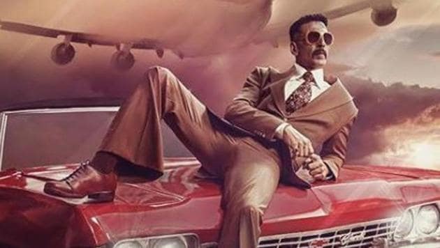 Akshay Kumar in a first-look poster of Bell Bottom.(Instagram)