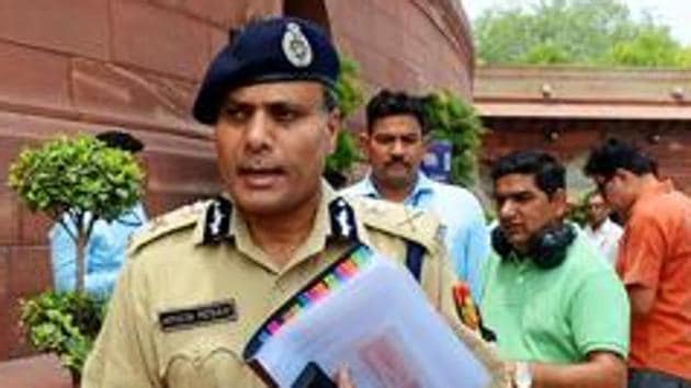 The 1985-batch officer of AGMUT cadre, Amulya Patnaik, was going to retire on Friday. Patnaik was appointed the Delhi Police chief in January 2017.(ANI)