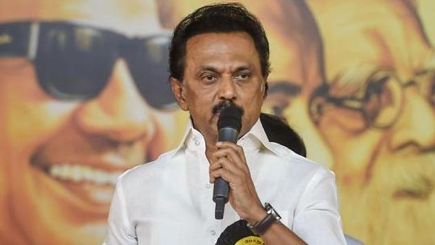 DMK president MK Stalin will launch a statewide outreach programme akin to the ‘Namakku Naame’ (We for Ourselves), held prior to the 2016 Tamil Nadu Assembly elections.(PTI PHOTO.)