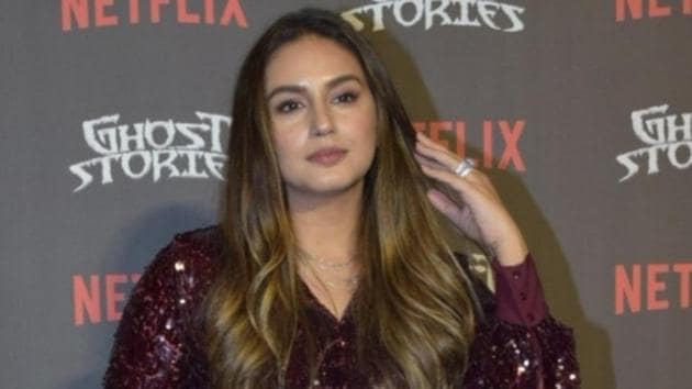 Huma Qureshi at the screening of the Netflix film Ghost Stories.(IANS)