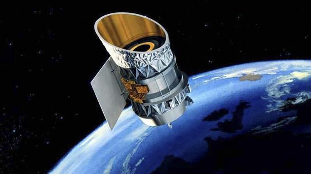 This NASA file photo obtained January 29,2020, shows an illustration of IRAS, one of the satellites at risk of colliding, that was launched and later retired in 1983.(AFP) This NASA file photo obtained January 29,2020, shows an illustration of IRAS, one of the satellites at risk of colliding, that was launched and later retired in 1983.(AFP)
