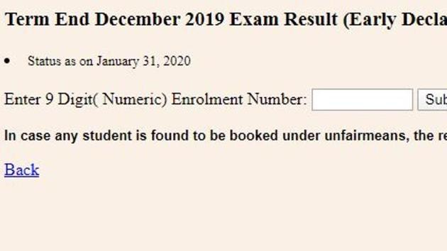 The Indira Gandhi National Open University has declared the term end December results 2019 for candidates who had applied for early results.(ignou.ac,in)