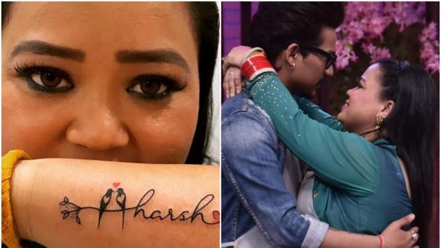 Bharti Singh got a tattoo of her husband Haarsh Limbachiyaa’s name.