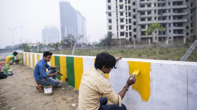 Back in Wish Town, a state-owned company has been selected to complete construction over the next four years. But home buyers like Manish Choudhary remain bitter. “We can’t plan vacation and buy even normal stuff. I would have sent my child to a better school if the mortgage and rent wasn’t there,” Choudhary told Bloomberg. “The slowdown has hit the class which is paying taxes.” (Prashanth Vishwanathan / Bloomberg) Back in Wish Town, a state-owned company has been selected to complete construction over the next four years. But home buyers like Manish Choudhary remain bitter. “We can’t plan vacation and buy even normal stuff. I would have sent my child to a better school if the mortgage and rent wasn’t there,” Choudhary told Bloomberg. “The slowdown has hit the class which is paying taxes.” (Prashanth Vishwanathan / Bloomberg)