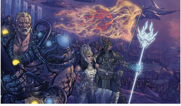 A still from the motion comic, 18 Days: The Mahabharata. The aim, say comic book and film companies, is to offer their content, its identity intact, to an audience that would not otherwise encounter their titles.(Graphic India)