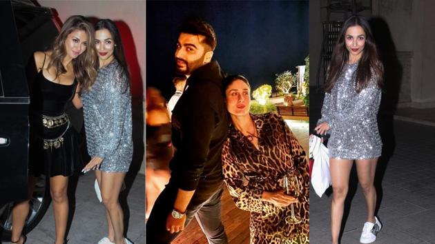 Natasha Poonawalla, Malaika Arora, Arjun Kapoor and Kareena Kapoor at Amrita Arora’s birthday bash.