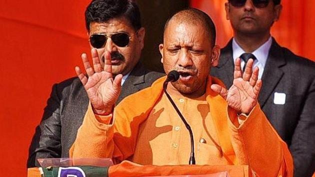 Uttar Pradesh CM is addressing five public meetings in Delhi on Saturday.(HT Photo)