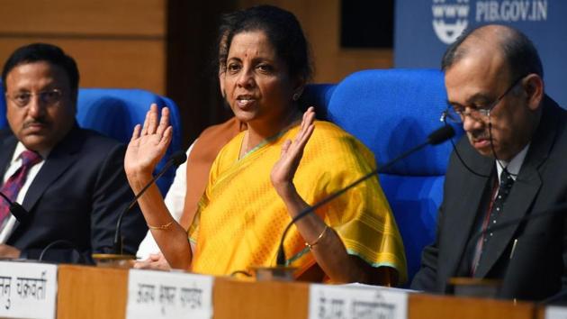 Nirmala Sitharaman said her budget wanted to touch the lives of every section of the society.(HT Photo)