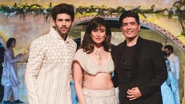This isn’t the first time Kareena has walked the ramp with Kartik, the duo first took the ramp for Manish in 2018 for a fashion extravagaza in Singapore. (ALL PHOTOS: INSTAGRAM) This isn’t the first time Kareena has walked the ramp with Kartik, the duo first took the ramp for Manish in 2018 for a fashion extravagaza in Singapore. (ALL PHOTOS: INSTAGRAM)