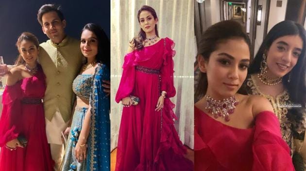 Mira Rajput at her friend’s pre-wedding bash. Mira Rajput at her friend’s pre-wedding bash.