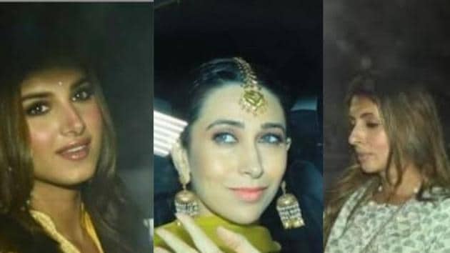 Shweta Bachchan, Karisma Kapoor and Tara Sutaria look gorgeous as they arrive for Armaan Jain’s mehendi.