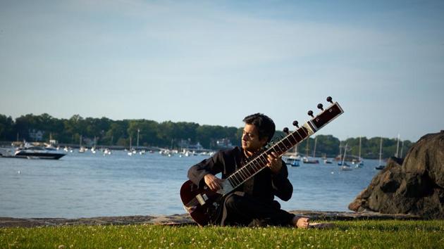 Sitarist Indrajit Roychowdhury.