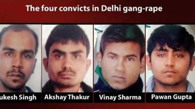 Four men convicted in the December 16 Delhi gang-rape case. (File photo) Four men convicted in the December 16 Delhi gang-rape case. (File photo)