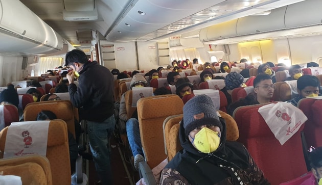 A second batch of Indians was evacuated from coronavirus-hit Wuhan on Feb 2, 2020.(HT Photo)