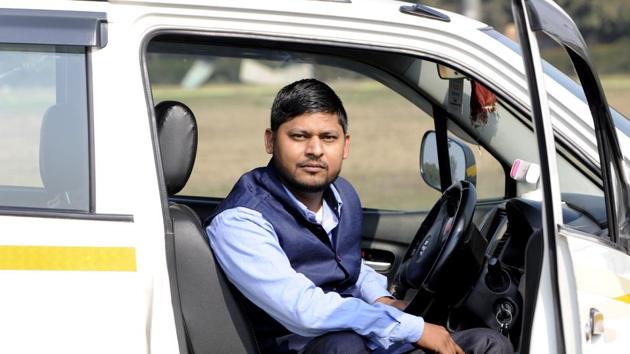 Rajni Kant, 31, a cab driver in Noida, was disappointed as ‘there was no mention of anything which would help us.’ “At least, the government should have announced regulation of fuel prices and lowering of the toll taxes. There is no relief for the automobile and transport sectors, which could have helped us. We are an integral part of a smooth functioning society. But it seems that no one cares about us anymore,” he said. (Sunil Ghosh / HT Photo)