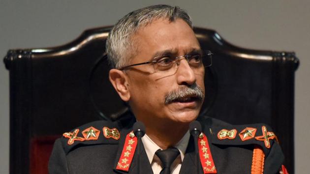 Army chief General Manoj Naravane on Saturday said the Army is playing its part in containing the novel Coronavirus epidemic which has achieved “global proportions” and become a “major threat” to the world. (Sonu Mehta/HT PHOTO) Army chief General Manoj Naravane on Saturday said the Army is playing its part in containing the novel Coronavirus epidemic which has achieved “global proportions” and become a “major threat” to the world. (Sonu Mehta/HT PHOTO)
