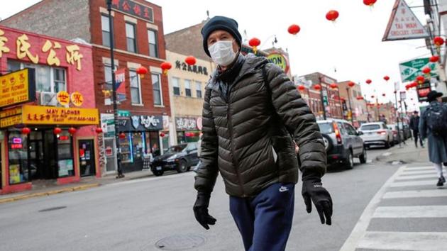 A man wears a masks in Chinatown following the outbreak of the novel coronavirus, in Chicago, Illinois US on January 30, 2020. (Reuters File Photo) A man wears a masks in Chinatown following the outbreak of the novel coronavirus, in Chicago, Illinois US on January 30, 2020. (Reuters File Photo)