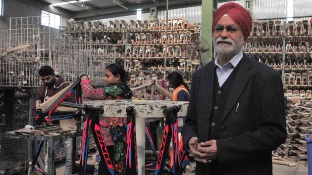 SS Bhogal, 71, the owner of a cycle factory in Ludhiana, Punjab, claimed that the budget met 50% of his expectations. According to him, the tax exemption provided to start-ups is ‘very good news for the industry as this is bound to enhance financial and economic growth.’ However, he was disappointed that nothing had been announced for cycle industry, as he was hoping for some reduction in taxes on cycle parts. (Harsimar Pal Singh / HT Photo)