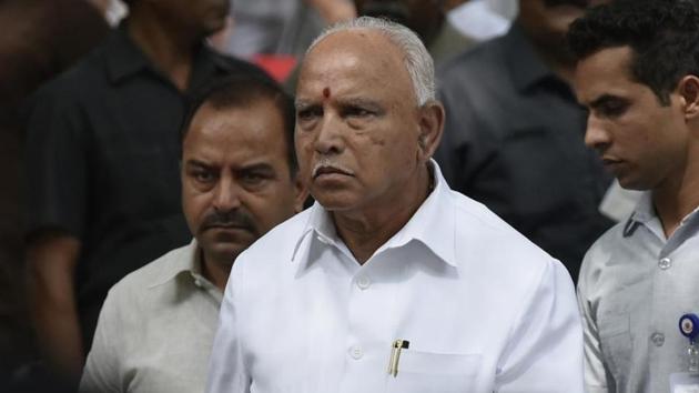 10 disqualified legislators among 13 MLAs to take oath in Karnataka cabinet expansion on Feb 6: BS Yediyurappa (Vipin Kumar/HT PHOTO) 10 disqualified legislators among 13 MLAs to take oath in Karnataka cabinet expansion on Feb 6: BS Yediyurappa (Vipin Kumar/HT PHOTO)
