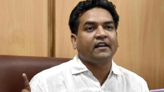 Kapil Mishra is contesting the Delhi Assembly elections from Model Town constituency on a BJP ticket.(ANI Photo)