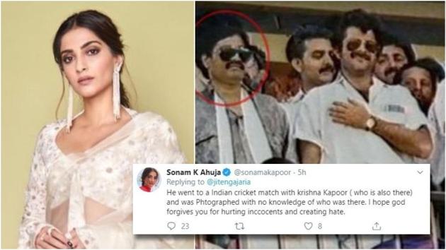 Sonam Kapoor says her father Anil Kapoor was unaware who he was getting photographed with. Sonam Kapoor says her father Anil Kapoor was unaware who he was getting photographed with.