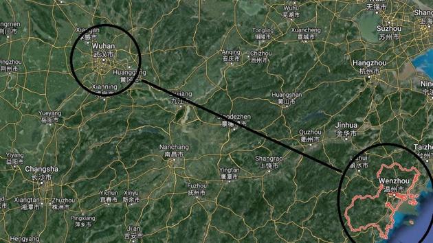 Wenzhou is 500 miles off Wuhan. It is the newest city under lockdown due to Coronavirus. (Google Maps/HT File) Wenzhou is 500 miles off Wuhan. It is the newest city under lockdown due to Coronavirus. (Google Maps/HT File)