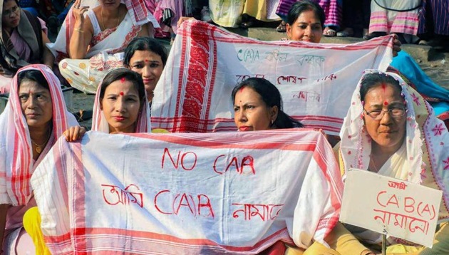 The anti-CAA protests in Guwahati during December, 2019, had caused widespread damage and deaths of five persons in police firing.(PTI File)