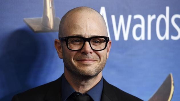 Damon Lindelof, the creator/executive producer/writer of the HBO television series Watchmen, poses at the 2020 Writers Guild Awards at the Beverly Hilton.(Chris Pizzello/Invision/AP)