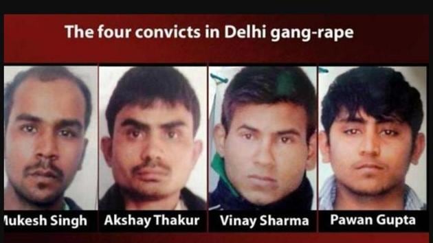 Four men convicted in the December 16 Delhi gang-rape case.(File photo) Four men convicted in the December 16 Delhi gang-rape case.(File photo)